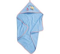 Playshoes Kinder Badetuch Frottee-Kapuzentuch Baustelle Bleu