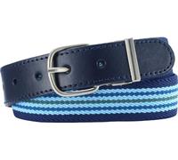 Playshoes Unisex Kid's Elastik-Gürtel Ringel Belt, Light Blue/Navy, 65 cm