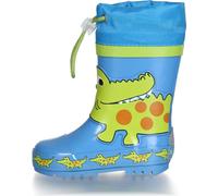 Playshoes Kinder Gummistiefel Krokodil Blau/Grün