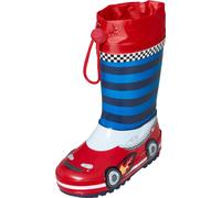 Playshoes Kinder Gummistiefel Rennwagen Rot/Blau