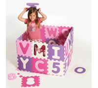 Playshoes Mädchen EVA-Puzzlematten 36-teilig pastell Multicolor