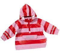 Playshoes Stripes Boys Rain Coat, Red (Red/Rose), 98 cm