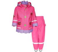 Playshoes Two Piece Waterproof Rain Suit Mud Suit, Lucky beetle waistband, 104