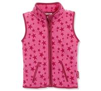 Playshoes Unisex Baby Fleece Vest Stars Vest, Pink, 128
