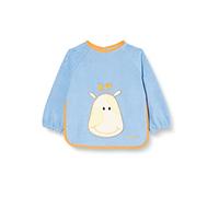 Playshoes Unisex-Baby Waterproof Long Sleeve Baby Bib Giraffe, Blue, One Size