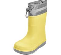 Playshoes Unisex Children's Rain Boots, Lined Wellington Boots, Yellow lined, 5 UK Child