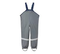 Playshoes Unisex Kids Mud Trousers, Rain Dungarees, Unlined Wind and waterproof rain pants rainwear