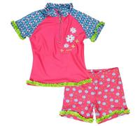 Playshoes UV protection bath set flowers swimwear set, multicolor (Original 900), 5-6 Years (110/116 cm) for Girls