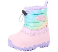Playshoes Winter Bootie, Pink rainbow, 8.5/9 UK Child