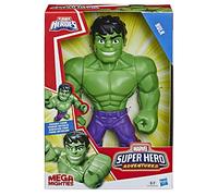 Playskool Heroes Marvel Super Hero Adventures Mega Mighties Hulk Collectible 10 Inch Action Figure, Toys for Kids Ages 3 and Up
