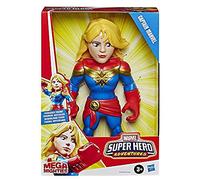 Playskool Heroes Mega Mighties Marvel Super Hero Adventures Captain Marvel, Collectible 25 cm Action Figure, Toys for Children Aged 3 and Up