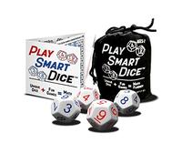 PlaySmart Dice: Uniquely Numbered Dice System with 5 Fun Math Games That Helps Kids Master Addition and Multiplication Skills