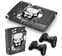 Playstation 3 SuperSlim PS3 SUPERSLIM Skin Stickers PVC for Console & Pads by Funky Planet (pitbull)