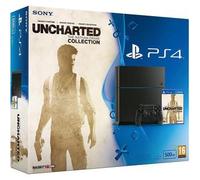 PlayStation 4 500GB - Black + Uncharted: The Nathan Drake Collection used