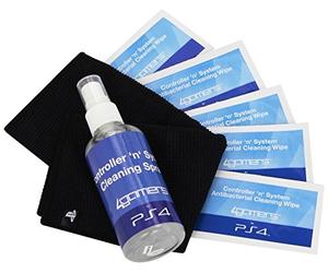 Playstation 4 Officially Licensed Controller 'N' System Cleaning Kit also for PS4, PS3, Xbox One, Xbox 360, Nintendo Wii U