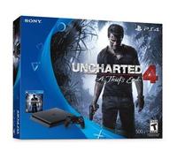 PlayStation 4 Slim 500GB - Black + Uncharted 4 used