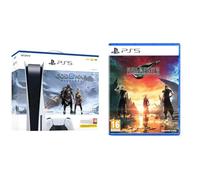 Playstation 5 Console + God of War Ragnarök (PS5) & FINAL FANTASY VII REBIRTH 5 (Includes Amazon Exclusive In-Game Shinra Bangle)