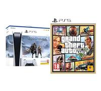 Playstation 5 Console + God of War Ragnarök (PS5) & Grand Theft Auto V (PS5)