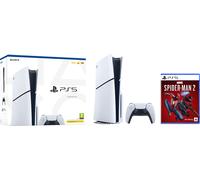 PlayStation 5 (Model Group - Slim) 825GB with Marvels Spiderman 2 - Black / White, Black