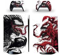 Playstation 5 White Venom Ps5 Adhesive Skin Decal And Controller Stickers Set, Scratch-resistant (digital)