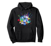 Playstation Astrobot And Friends Power Up Group Shot Pullover Hoodie