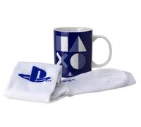 PLAYSTATION BLUE & WHITE MUG & SOCKS BIRTHDAY CHRISTMAS GIFT SET UK7-11 EU41-46