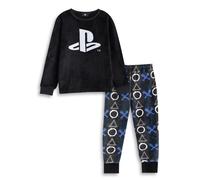 PlayStation Boys Black Logo Long Sleeve Long Leg Pyjama Set - 5-6 Years