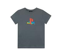 PlayStation Boys Gaming T-Shirt Short Sleeve Tee for Kids Grey 6-7 Years