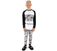 PlayStation Pyjamas For Boys | Kids Camo T Shirt With Trousers Gamer PJs | Console Controller Gamepad Merchandise