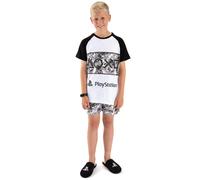 PlayStation Boys Grey Camo Logo Print Short Sleeve Short Leg Pyjama Set - 5-6 Years