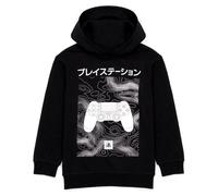 PlayStation Kids Hoodie | Boys Girls Games Japanese Logo Black Jumper Jacket | Gamer Merchandise 5-6 Years