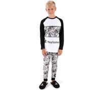 Playstation Boy's Kids Short Sleeve Long Leg Pyjama Set (Grey) in Grey | Size: 9-10 Years Playstation Grey 9-10 Years