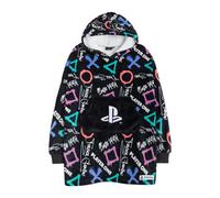 Playstation Boys Logo Blanket Hoodie Black/multicoloured (One Size)