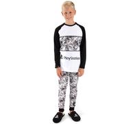 Playstation Boy's Short Sleeve Long Leg Pyjama Set (Kids Grey) in Grey | Size: 5-6 Years Playstation Grey 5-6 Years