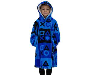 Playstation Check Wearable Hooded Fleece Blanket - Kids