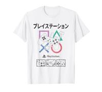 PlayStation Controller Detail Grid Kanji Logo Video Game T-Shirt