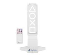 Paladone PlayStation 3-in-1 Headphone Stand and Tech Charging Station with Console Controller Cradle and 2 USB-C Ports, RGB Colour Changing Light Panel, Officially Licensed Gift for Gamers