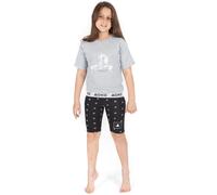 Playstation Girl's Short Sleeve Short Leg Pyjama Set (Kids Grey) in Grey | Size: 7-8 Years Playstation Grey 7-8 Years