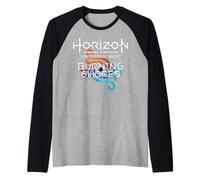 PlayStation Horizon Forbidden West Burning Shores Waves Raglan Baseball Tee