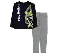 PlayStation Icons Long Pyjamas Set, Kids, 4-15 Years, Black, Official Merchandise