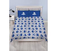 Playstation Layer Rotary Marl Duvet Cover Set in Blue | Size: Double Playstation Blue Double