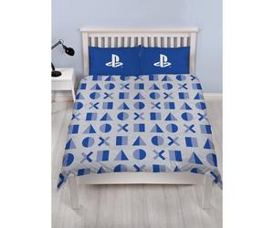Playstation Layer Rotary Marl Duvet Cover Set in Blue | Size: Double Playstation Blue Double