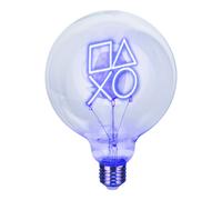 Paladone PlayStation Decorative LED Neon E27 Screw Bulb - Add to Any Edison Compatible Lamp, Officially Licensed Gaming Collectible Gift, for Bedrooms & Homes