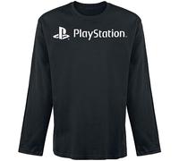 Playstation Logo Long Sleeve Men's T-Shirt Black, Black, XXL
