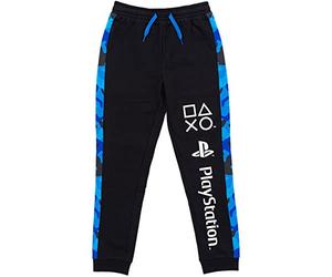 PlayStation Lounge Pants For Boys | Kids Blue Black Drawstring Camo Pyjamas Trouser Joggers | Game Console Pjs Merchandise Gifts 5-6 Years