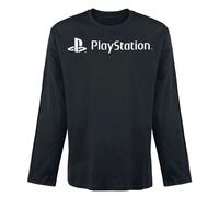 Playstation Men's Logo Long-Sleeved Sweatshirt in Black | Size: Large Playstation Black L
