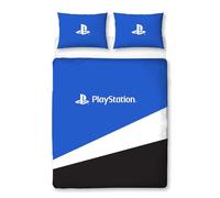 PlayStation Official Double Duvet Cover Set | Banner Gaming Design Reversible 2 Sided Bedding Including Matching Pillow Cases | Character World Brands Double Bed Set | Polycotton