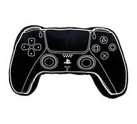 PlayStation Officially Licensed Controller Shaped Cushion Pillow | Stuffed Plush Shaped Pillow | Glow In The Dark | Perfect For Bedroom Or Gaming Décor, Black