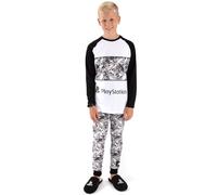 Playstation Boy's Camo Logo Print Kids Grey Short Sleeve Pyjamas Set | Size: 13-14 Years Playstation Grey 13-14 Years