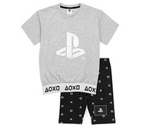 Short Sleeve Short Leg Pyjama Set Playstation Grey 13-14 Years